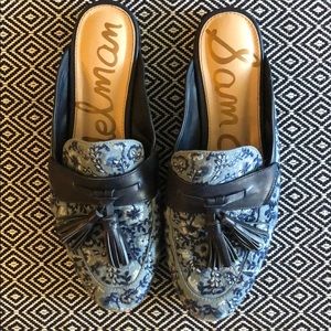 Sam Edelman Embroidered Slip Loafers